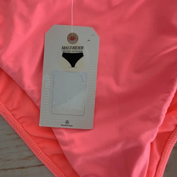 Billabong Bundle Of Bikini Bottoms! Pretty In Plaid High rise,&Sol Searcher pink - Picture 3 of 11